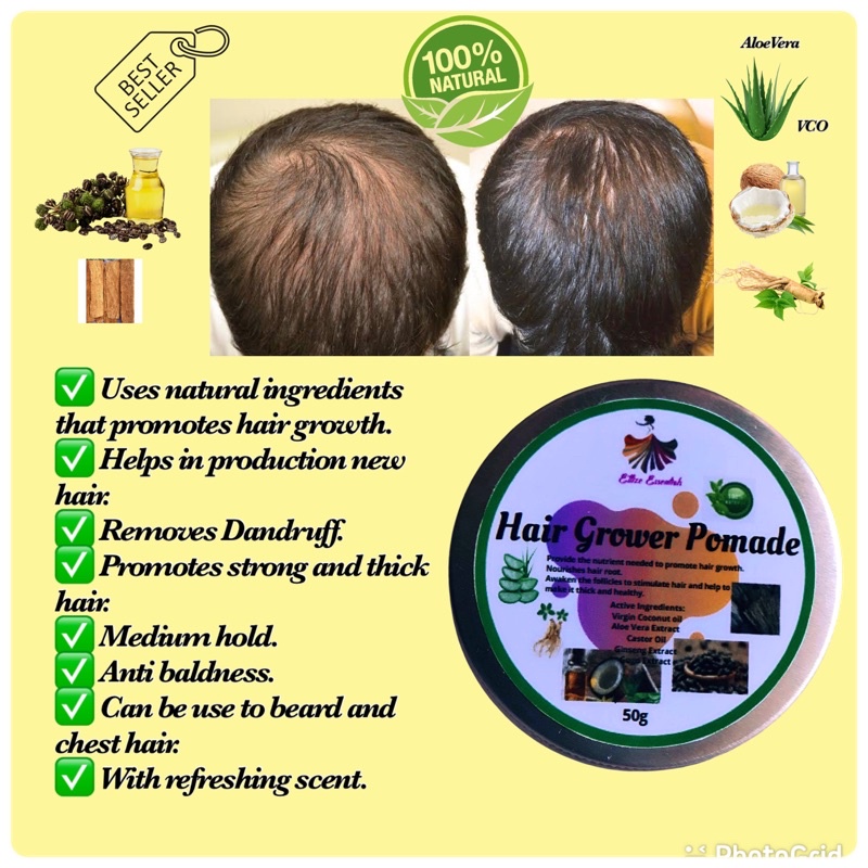 Hair Grower Pomade/ Hair Styling Pomade 50g Shopee Philippines