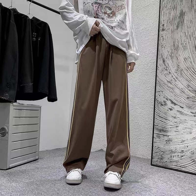 IEF 2022 new vintage athleisure straight drape mop trousers wide leg ...