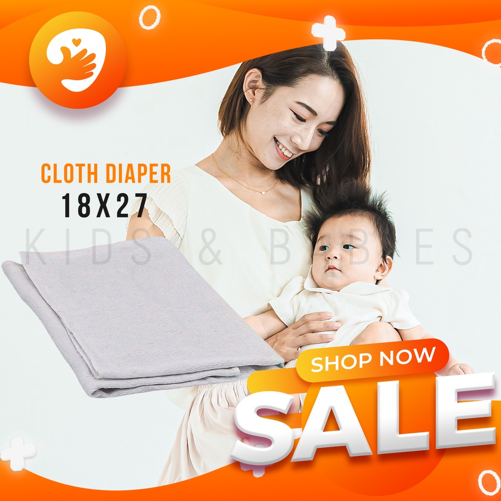 Lyzie Korean Diaper Birds Eye Prefolded Diaper / Lampin / Insert 18 x