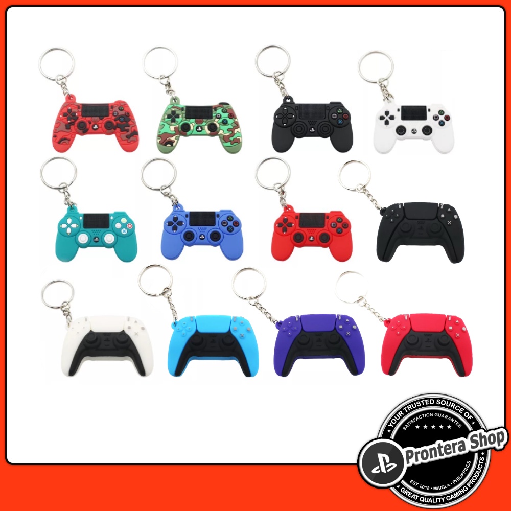 PlayStation PS4 PS5 Keychain Soft Rubber PVC Game Controller Design Key ...