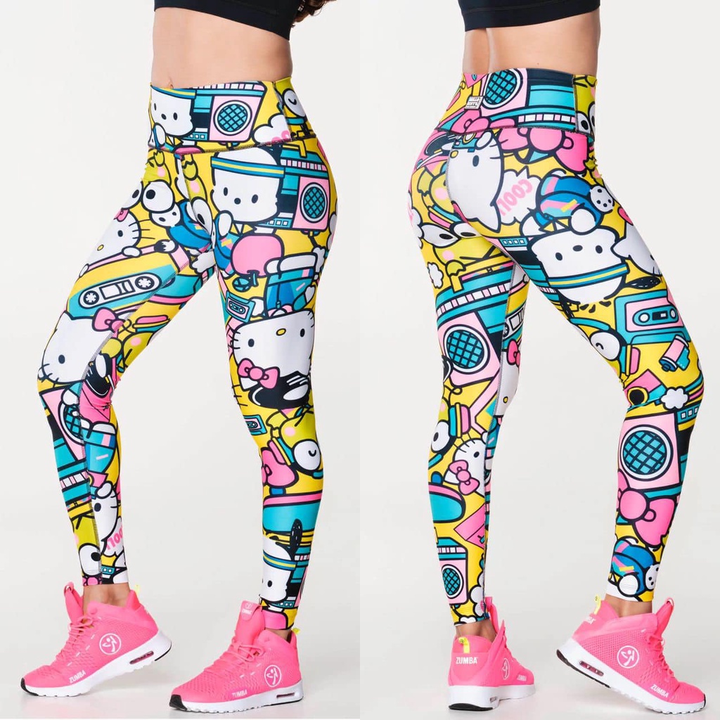 New Zumba Fitness X Hello Kitty Friends Legging Pants ZUMBA Wear Z1B00 0001 Shopee Philippines