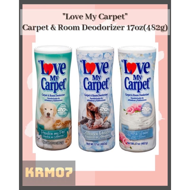 LOVE MY CARPET Carpet and Room Deodorizer 17oz/482g Shopee Philippines