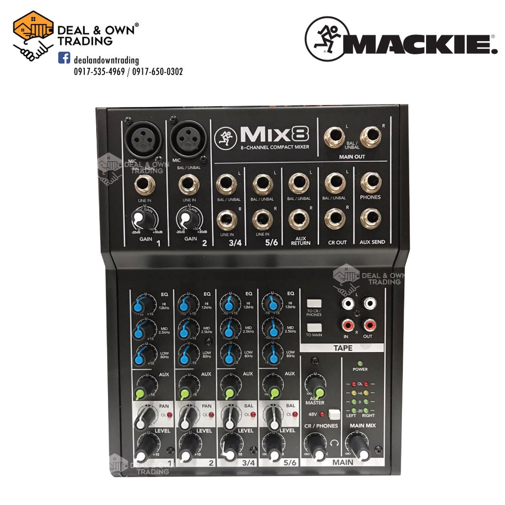 Mackie Mix8 8-channel Compact Mixer | Shopee Philippines