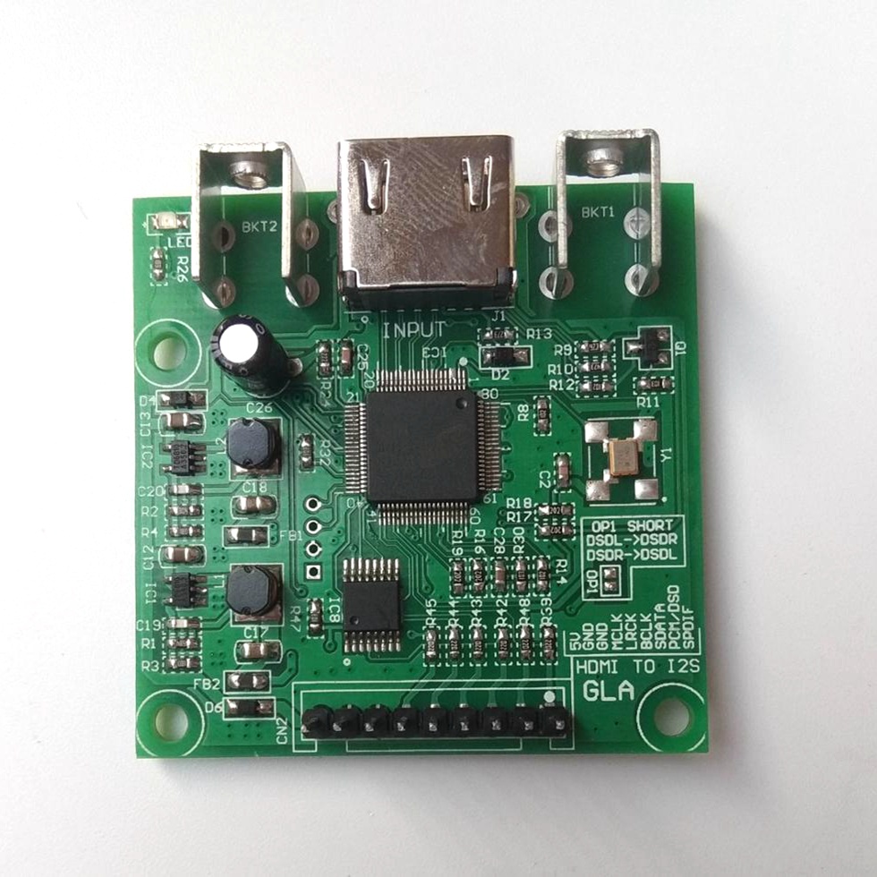 HDMI separation and extraction of digital audio signal I2S/DSD/SPDIF ...