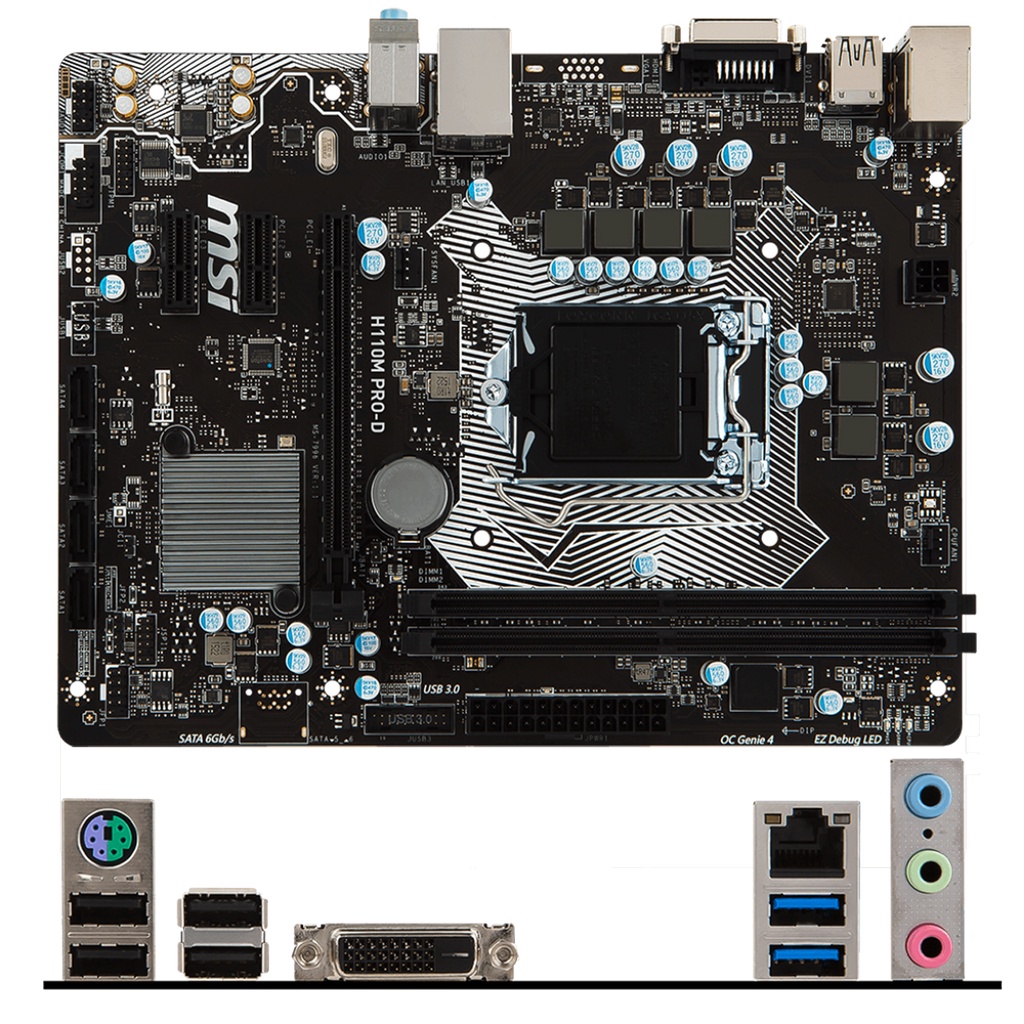 used MSI H110M PRO-VD PLUS H110M PRO-VH PLUS Motherboard LGA 1151 DDR4 ...