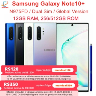 Samsung Galaxy Note 10 Plus Note10+ N975F Global Version 12GB 256/512GB  Octa Core 6.8 NFC Exynos 4G LTE Original Cell Phone - AliExpress