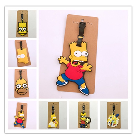 Simpsons Luggage Tag Luggage Sign Boarding Pass | Shopee Philippines