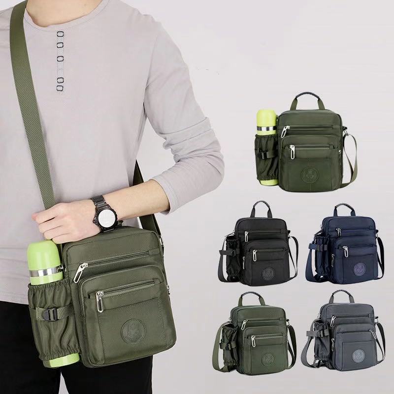 New Men's Nylon Shoulder Bag Large Capacity Men's Messenger Bag Casual