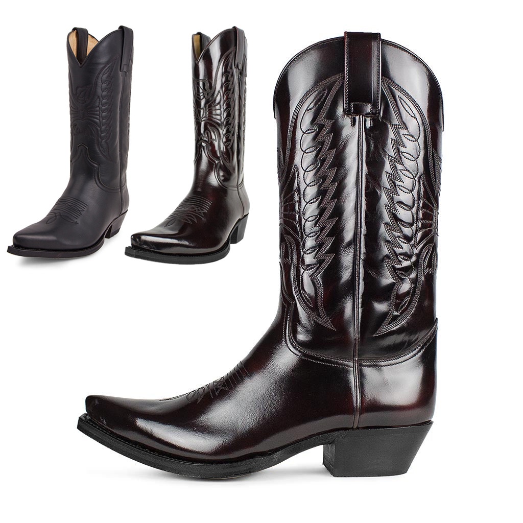 9091 pointed high heeled western denim boots couple men women 35 48 embroidery pu leather high boots Shopee Philippines