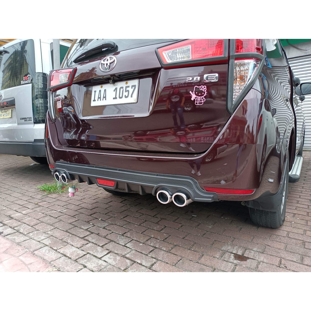 Toyota Innova Universal Rear Bumper Body Kits Diffuser | Shopee Philippines