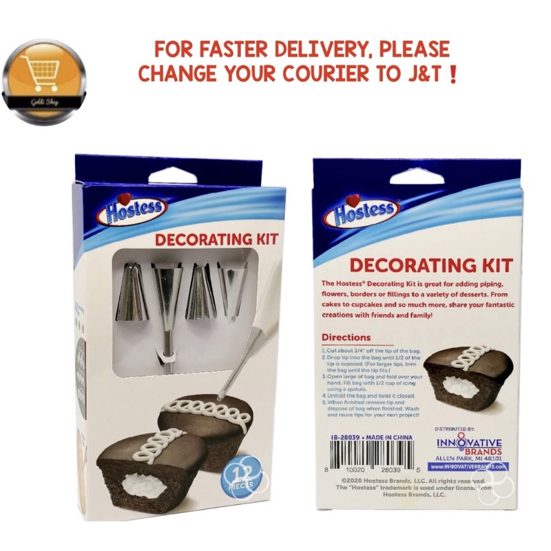Hostess Cupcake 12 piece Decorating Kit Shopee Philippines