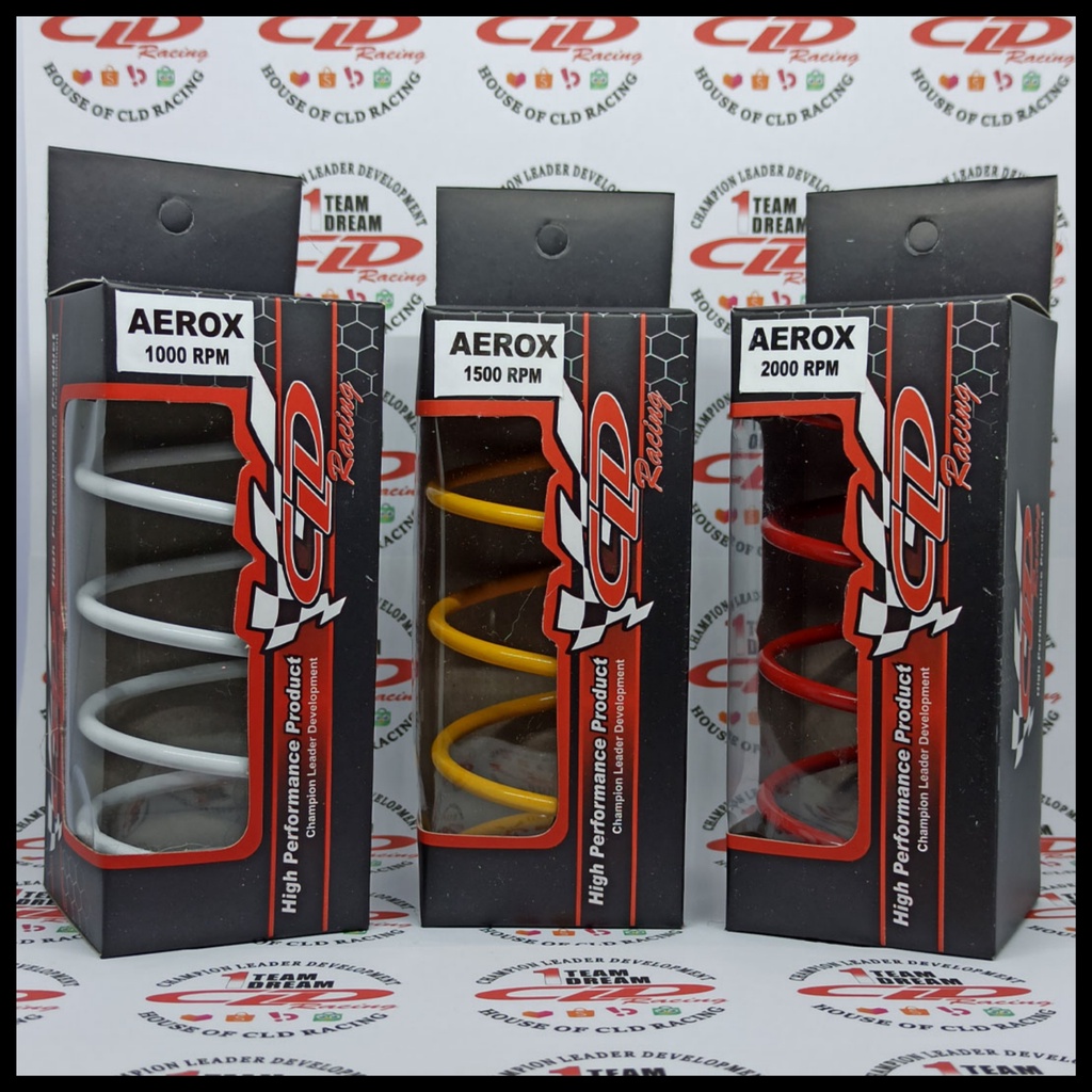 WHOLESALE CVT RACING CLD AEROX 1000-1500-2000 RPM SPRINGS | Shopee ...