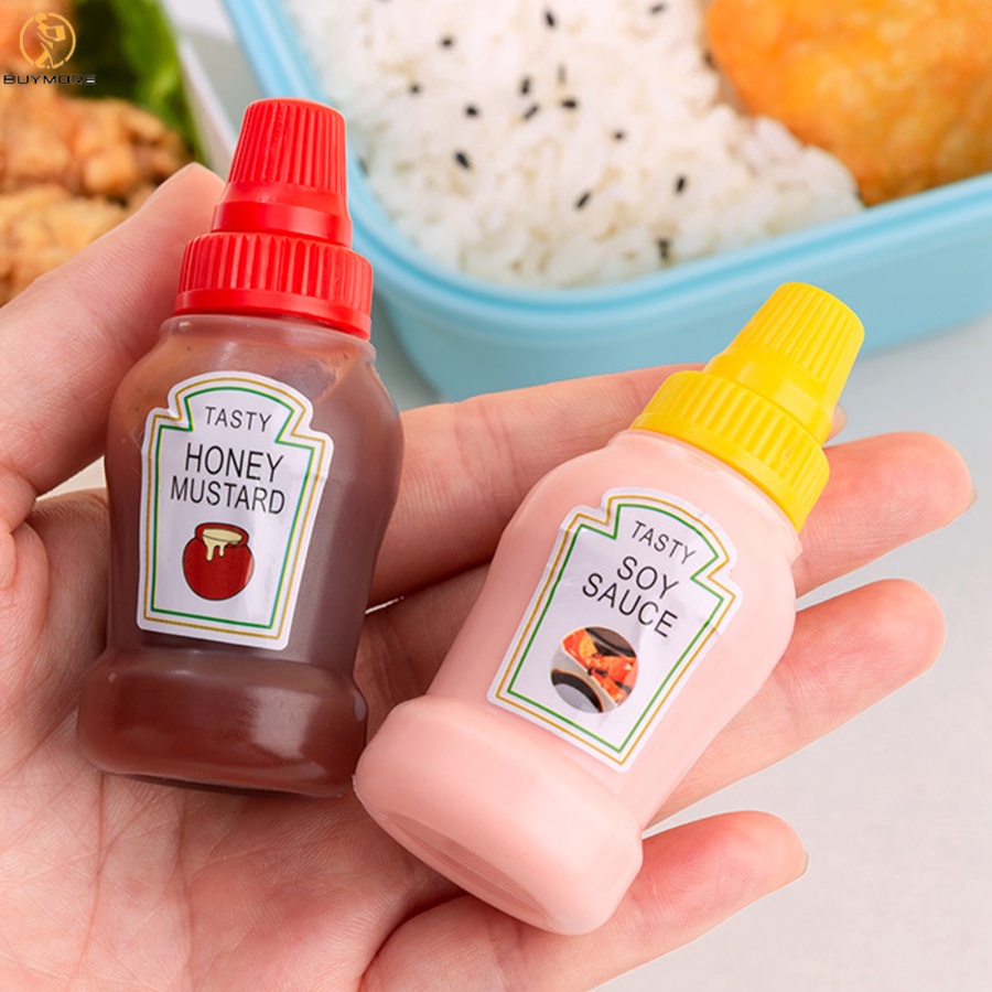 JJ Mini Condiment Squeeze Bottle Salad Dressing Ketchup Squeeze Jar