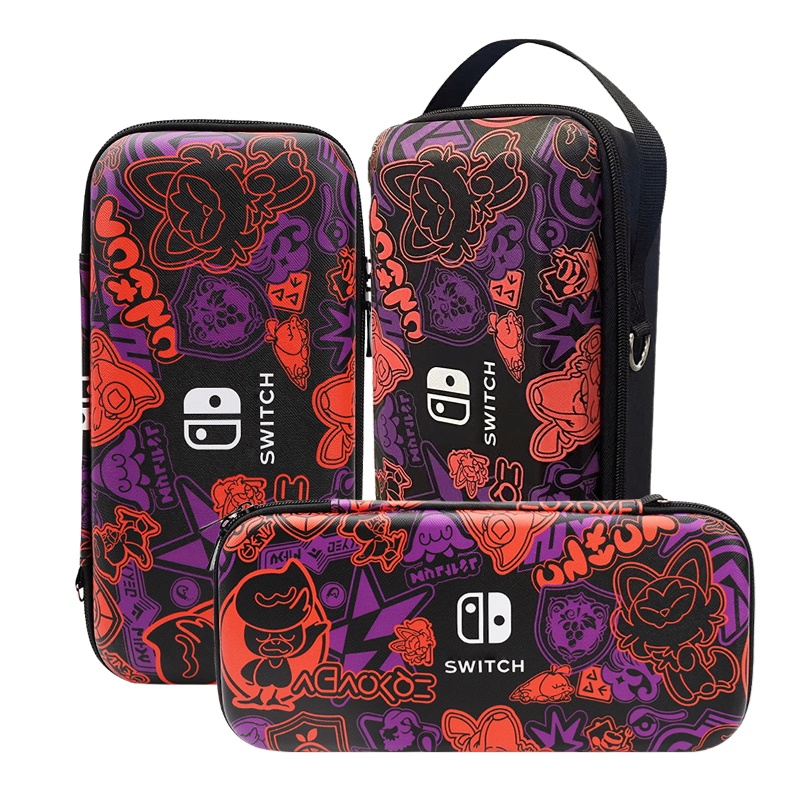 Switch Case Compatible with Nintendo Switch/OLED, Cute Portable Switch  Carrying Case with 10 Game Holders for Pokémon Scarlet and Violet Fans
