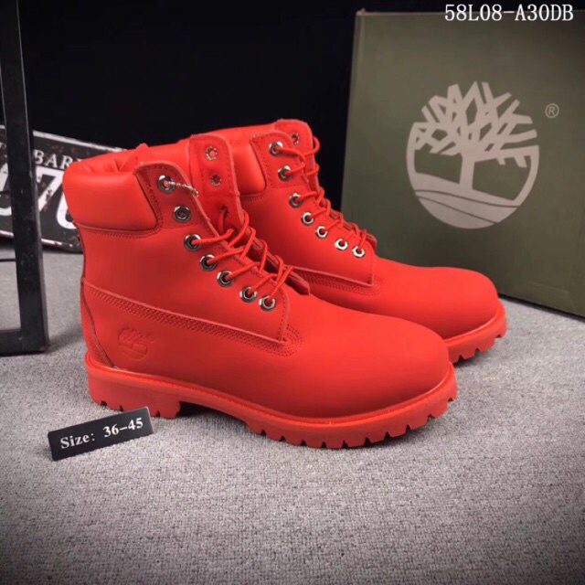 Bota discount timberland roja