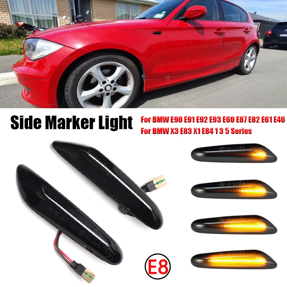 Dynamic Side Marker Lamp Turn Signal Lights Indicator For BMW E90 E91