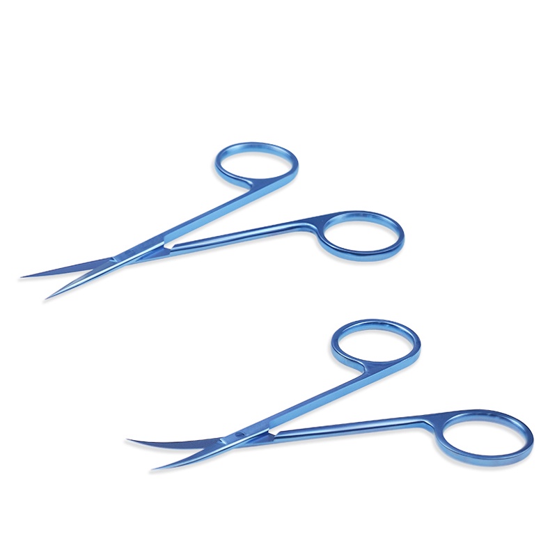 Titanium Suture Scissors Straight/Curved Scissors 40mm Tips Ophthalmic