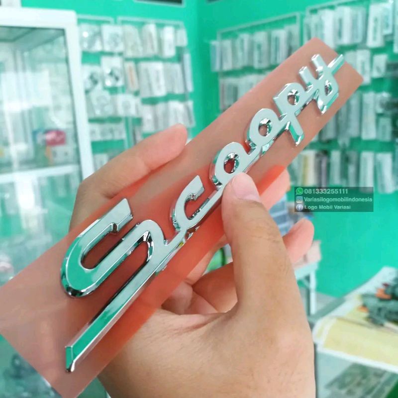 Scoopy logo Emblem honda Motorcycle Size original Size 2013 2014 2015