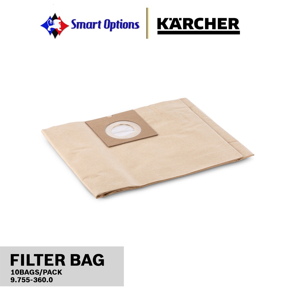 KARCHER FILTER BAG 10BAGS/PACK FOR NT 20/1& NT 30/1 Shopee Philippines