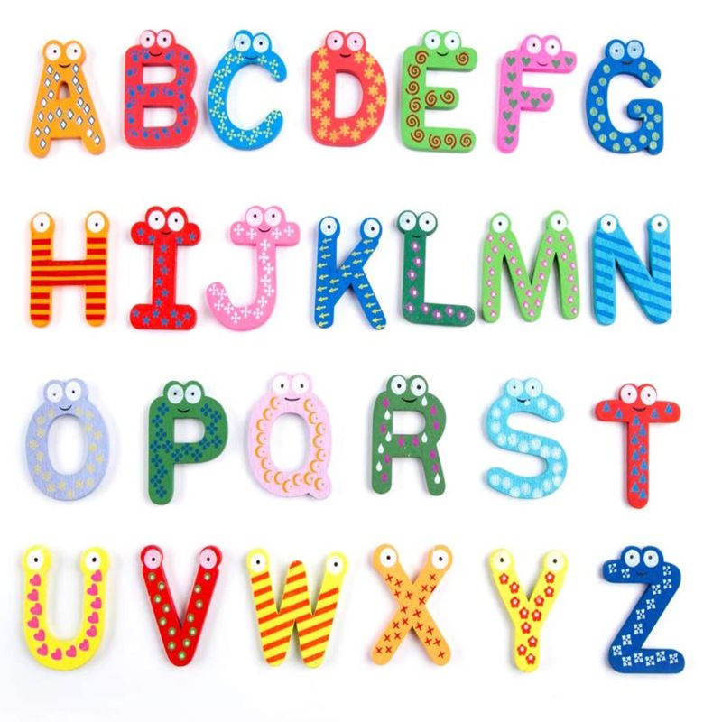 Alphabet Lore 26 English Letters Refrigerator Magnet Early Education ...