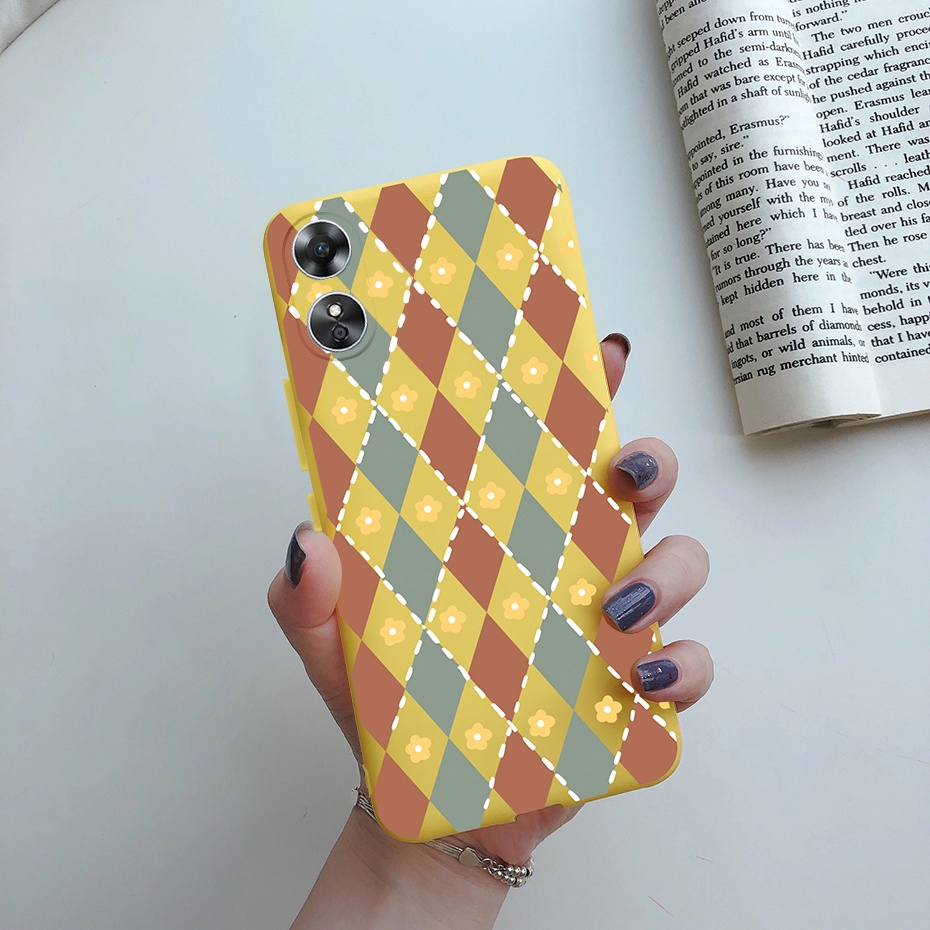 ILING Cover Silicone Per Oppo A17 / A17K - Custodia Colorata Antiurdo Con Protezione Fotocamera - Verde - 3