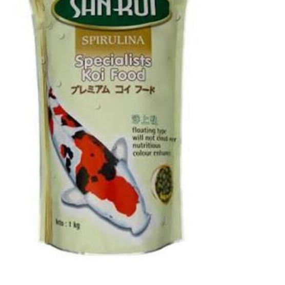 Sankoi SPIRULINA KOI Fish Pellet Feed Food MEDIUM Size M 1kg | Shopee ...