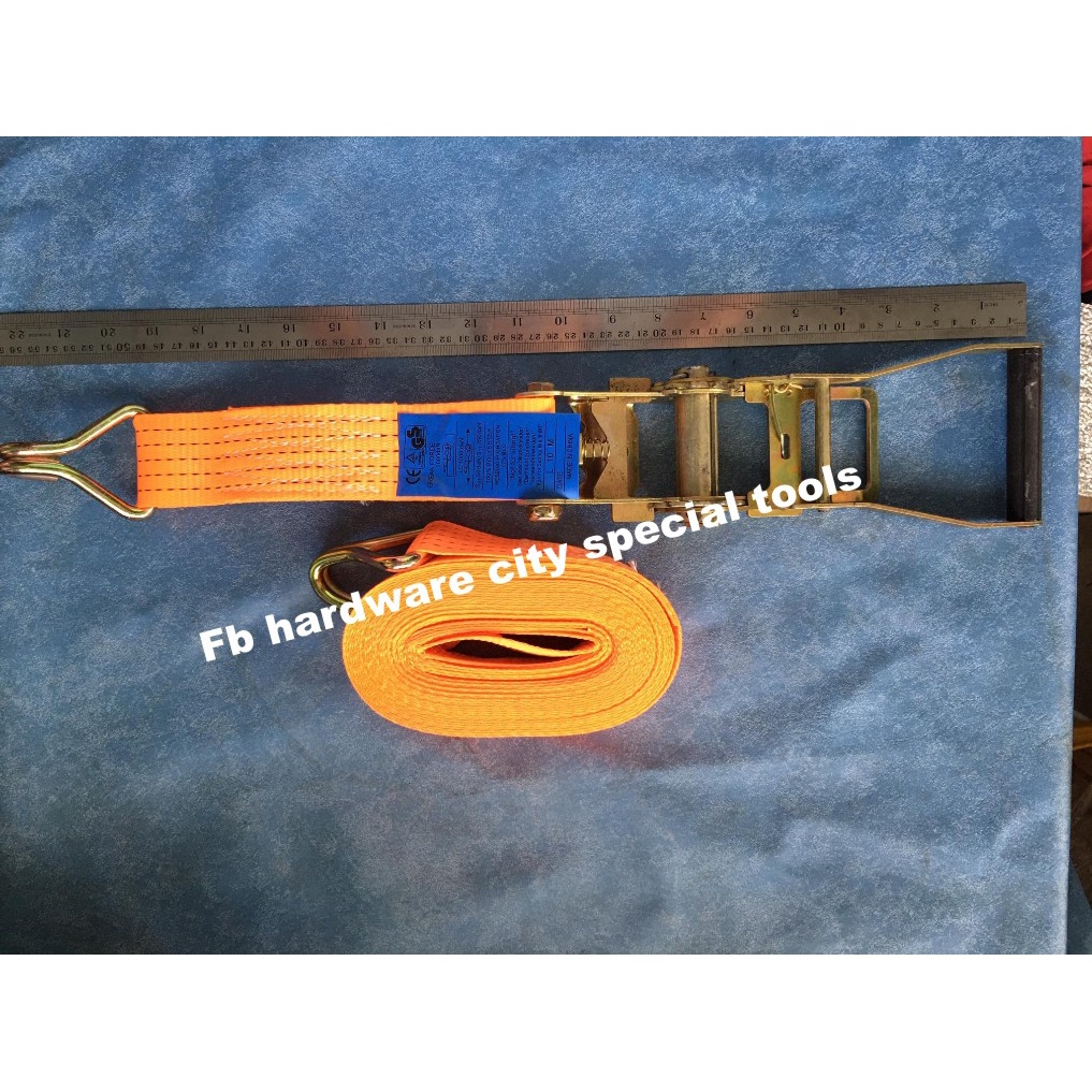 ratchet strap tie down load binder 2 inch wide x 10 meters long