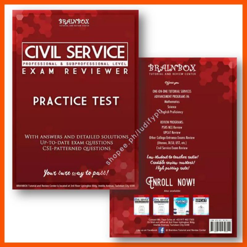 Civil Service Exam Reviewer for Professional & Subprofessional level