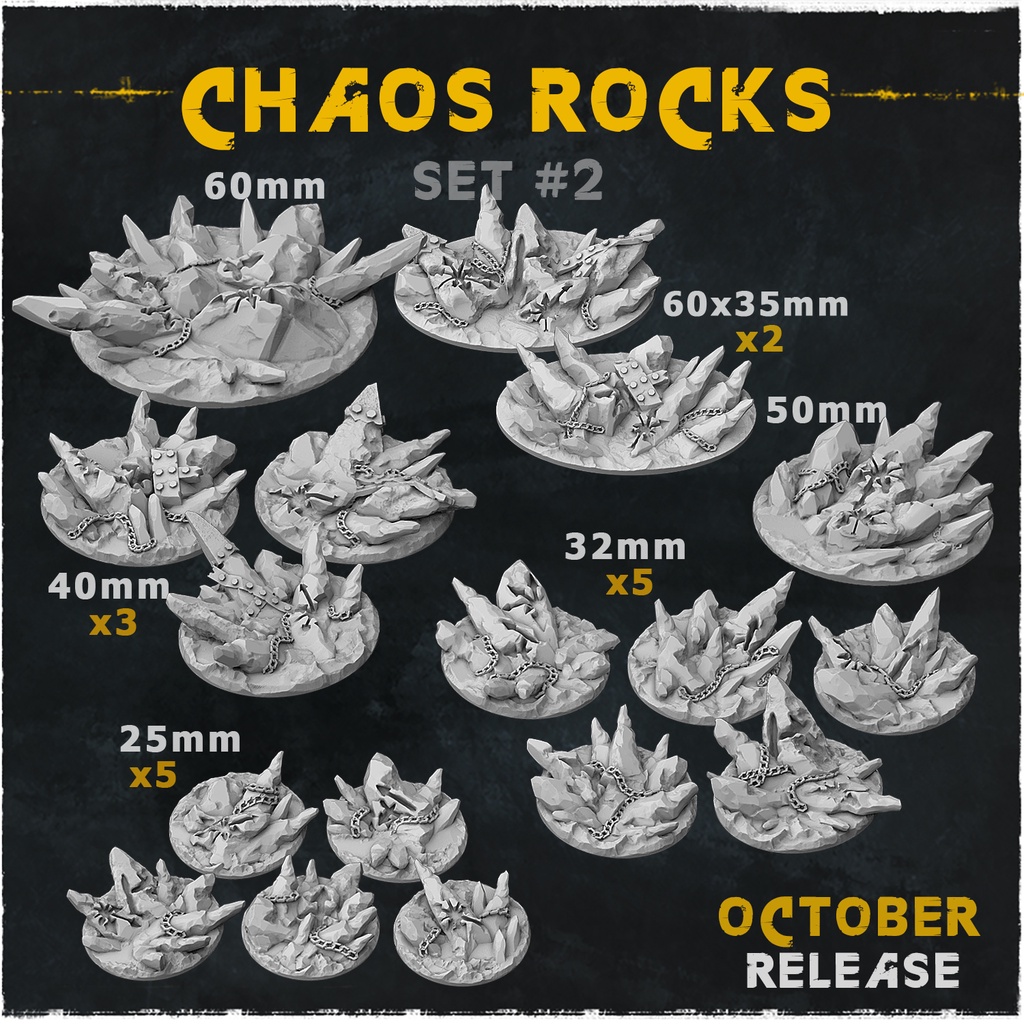 Chaos rock miniature base Ship To In 1-3 Days warhammer 40k Model ...