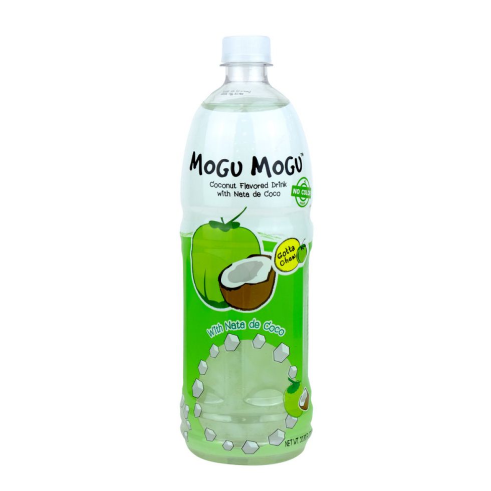Mogu Mogu Coconut Flavored Juice Drink With Nata De Coco 1Liter
