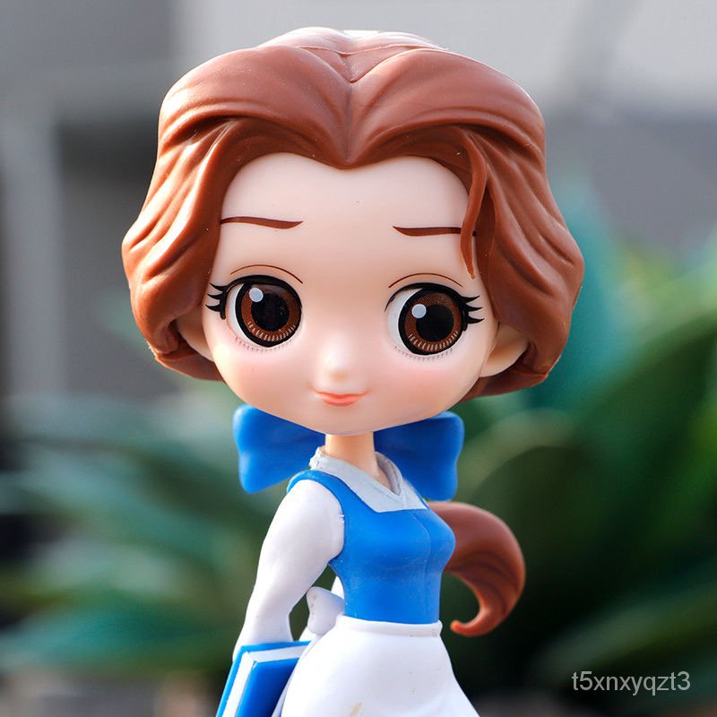 14cm Disney Q Posket Beauty and the Beast Toys Belle PVC Princess ...