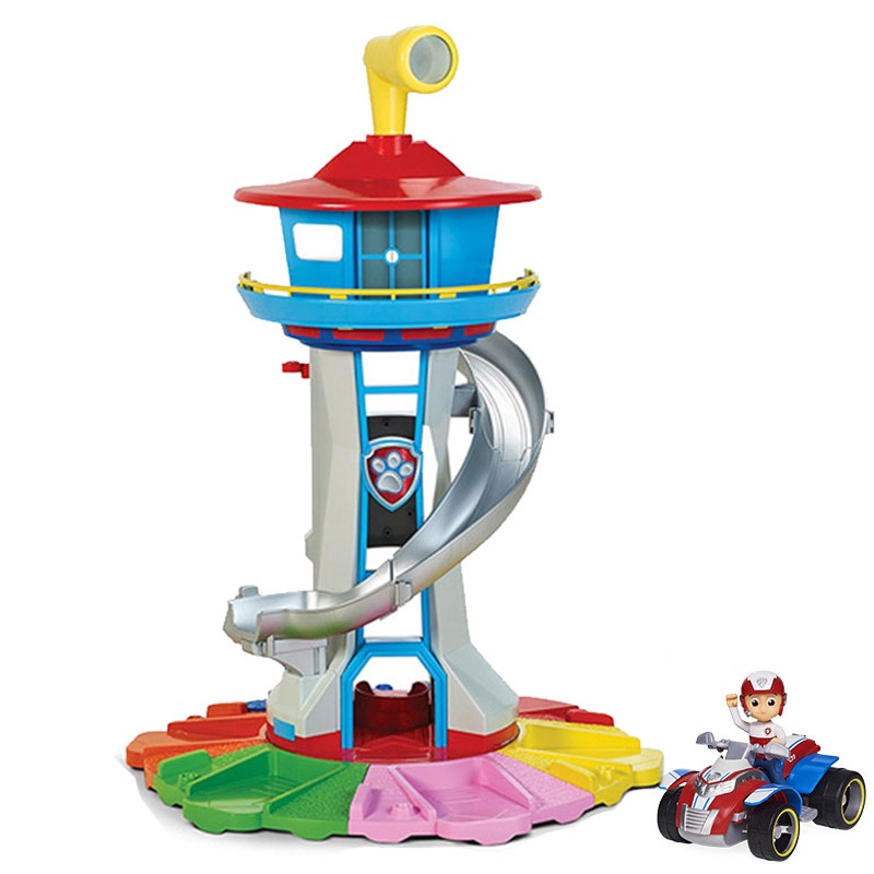 Big Size Paw Patrol Deluxe Lookout Tower Canine Patrol Mission Cruiser ...