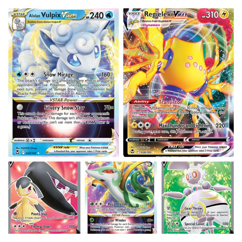 pokemon card silver tempest Full arat and V star | Shopee Philippines