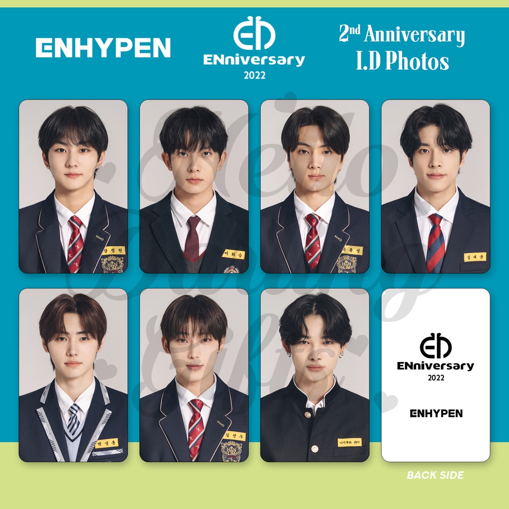 Enhypen Enniversary 2 ID Photocard. Unofficial. | Shopee Philippines