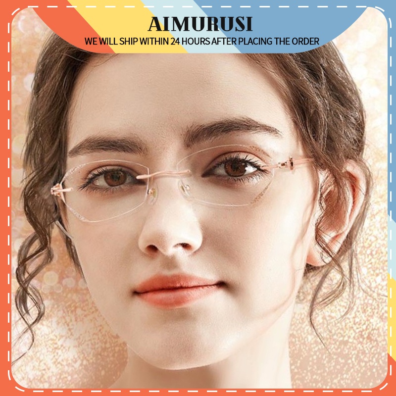(AIMURUSI) Eyewear Korean Fashion Polygonal Small Frame TR90 Anti Blue