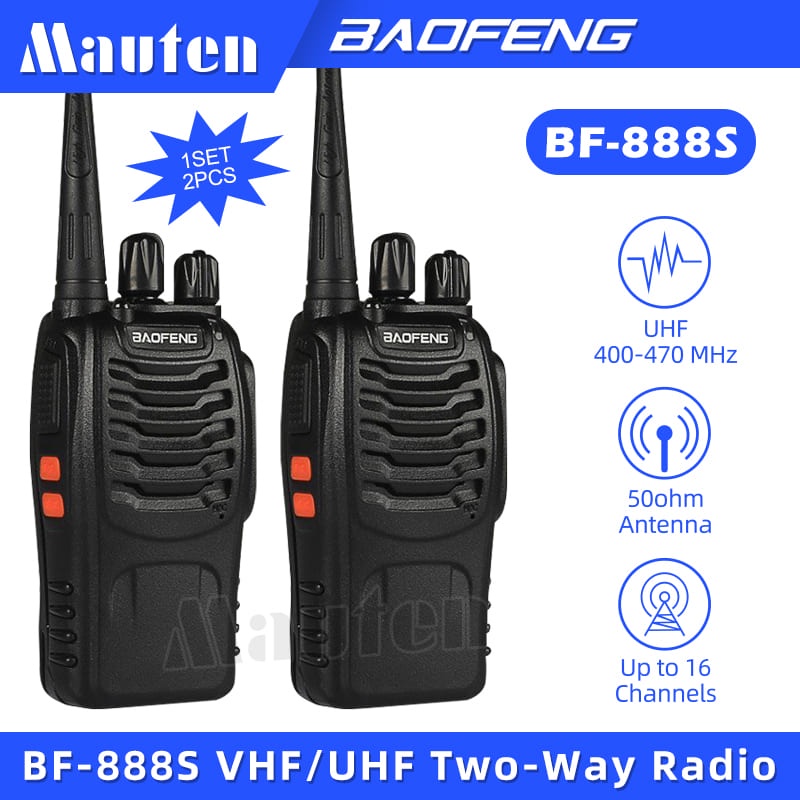 BaoFeng BF888S (1set 2pcs) Portable TwoWay Radio VHF/UHF FM