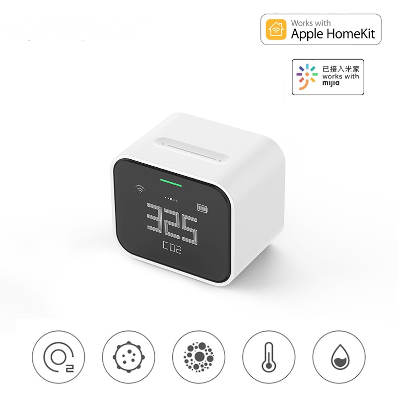 Qingping Air Monitor Lite CO2 PM2.5 PM10 Temperature Humidity Detector ...