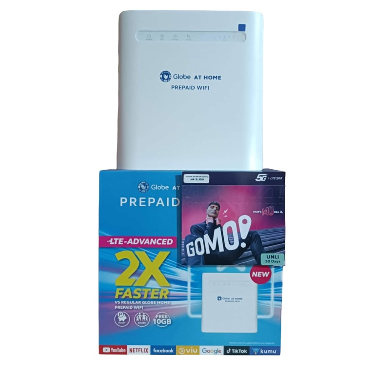 OPENLINE GLOBE AT HOME LTE-Advanced Prepaid WiFi CAT7 w/ GOMO! sim UNLI ...