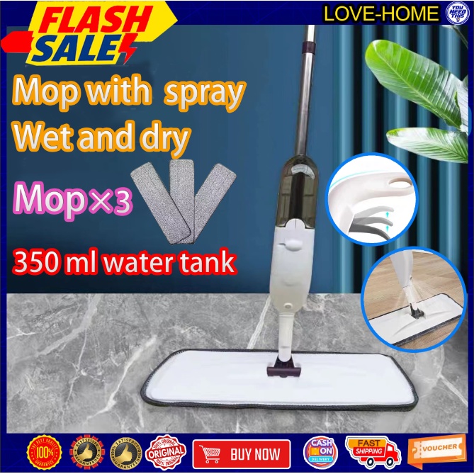 Mop With Spray Spin Mop 360 Rotation Floor Mop Manual Control Of Water ...