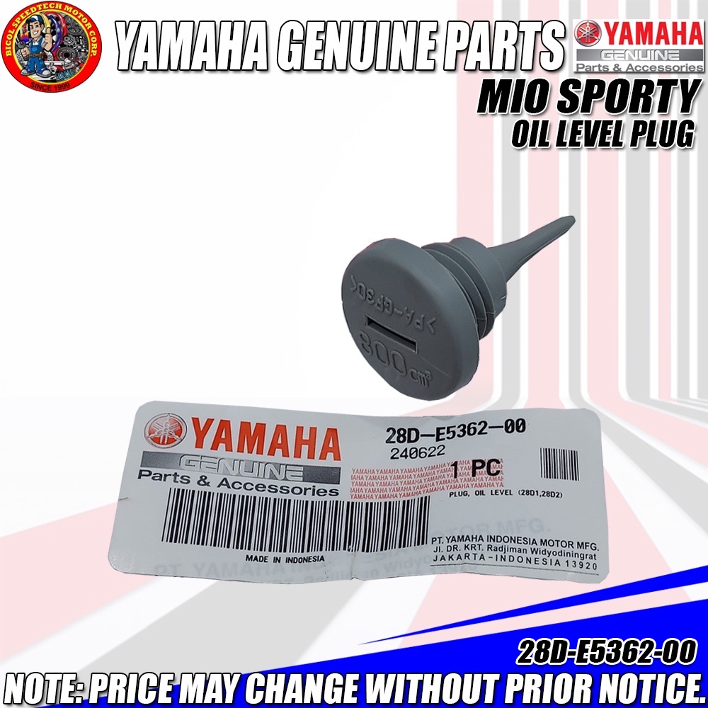 MIO SPORTY PLUG OIL LEVEL (YGP) (GENUINE 28DE536200) Shopee
