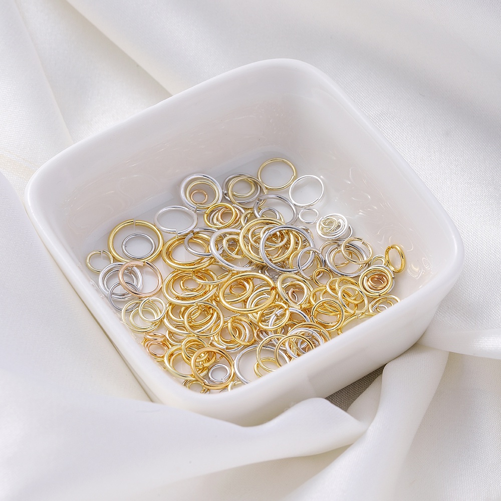 St.Kunkka 50pcs 18k Color Retention Non-Fading Real Gold Ring Jump ...