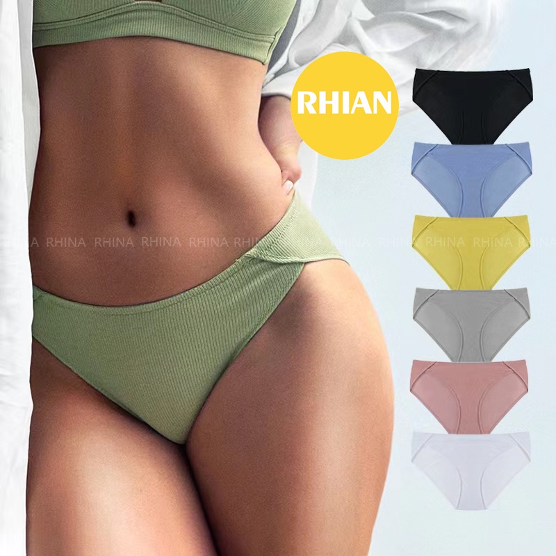 Rhian Plus size high cut panty cotton panties for ladies sexy mid waist