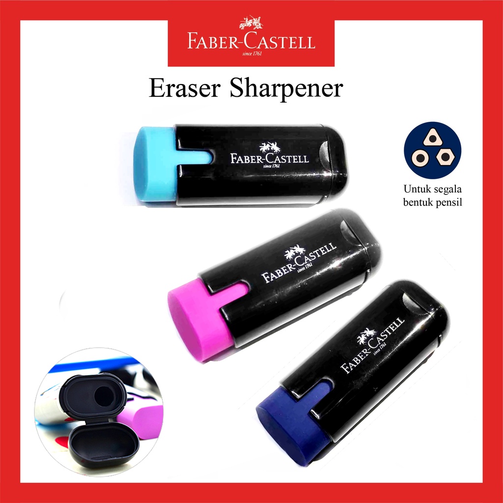 Eraser Sharpener Faber Castell/Eraser Sharpener 2 in 1/Eraser Combi ...