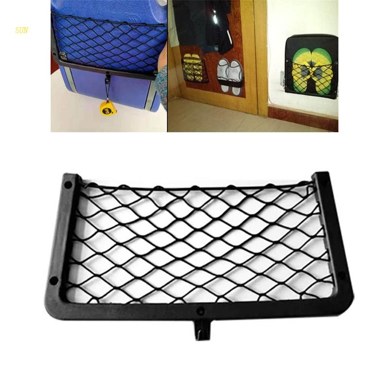 SUN Rear Cargo Net Framed Stretch Mesh Net Storage Organizer for Car ...