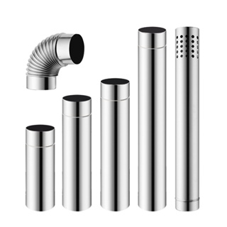 Wood Stove Chimney Pipe, Stainless Steel Wood Stove Chimney Pipe,  Flue Exhaust Stove Pipe, Flexible Flue Exhaust Stove Pipe, Adjustable  Ducting Dryer Vent Hose for Pellet Stove Fresh Air Intake 