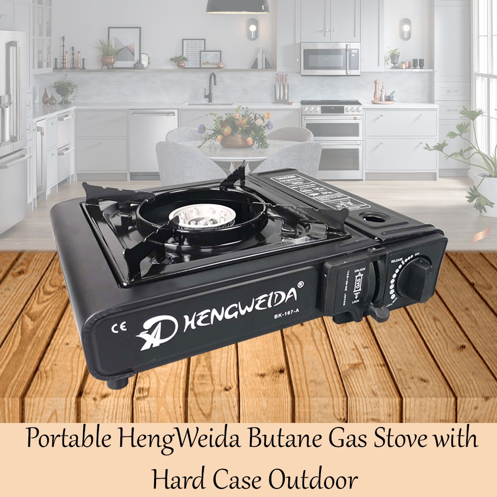 Portable HengWeida Butane Gas Stove with Hard Case Outdoor BK167A