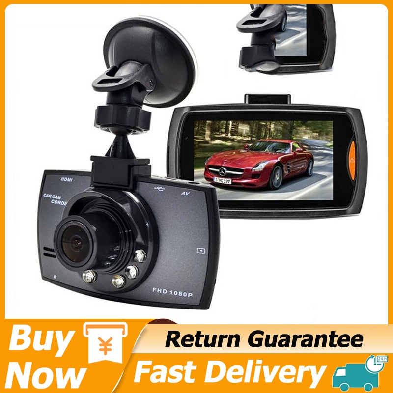 Car Video Recorder Dash Cam Dual Lens HD 1080P Auto Digital 4'' IPS