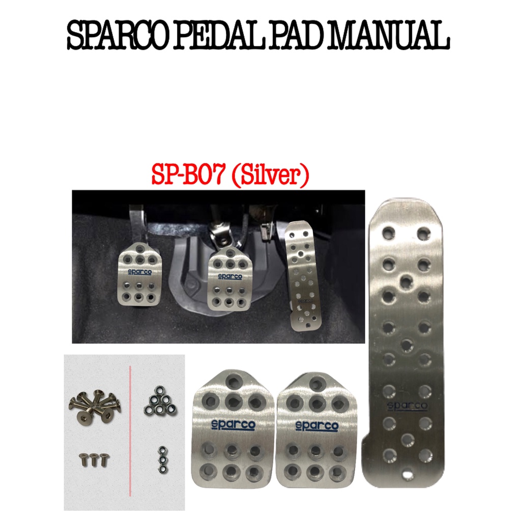 LD Universal Car Pedal Pad Manual Car Accelerator Clutch Brake Full