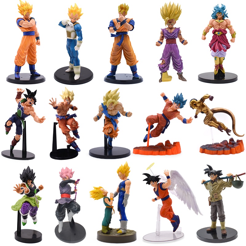 12-24cm Dragon Ball Z Son Gohan Zamasu Burdock Broly Action Figure PVC ...