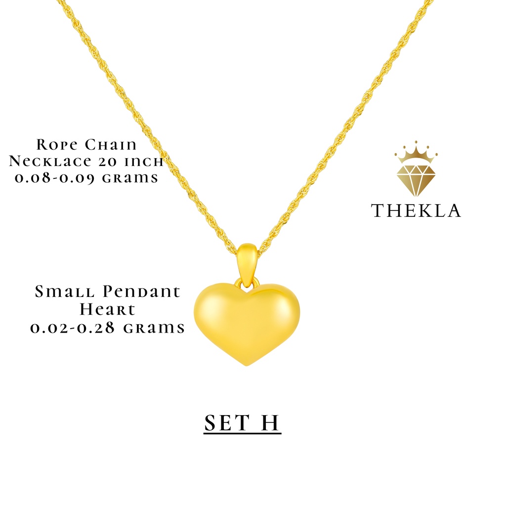 Tyla 18K Gold Necklace Pendant Big Heart Necklace For Women Jewelry ...